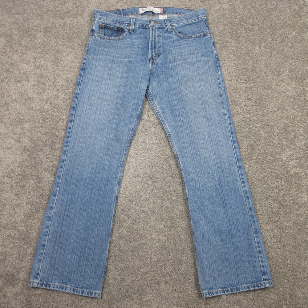 Vintage Levis Jeans Mens 33x30 Blue 527 Low Rise Bootcut Western Fade Denim Pant